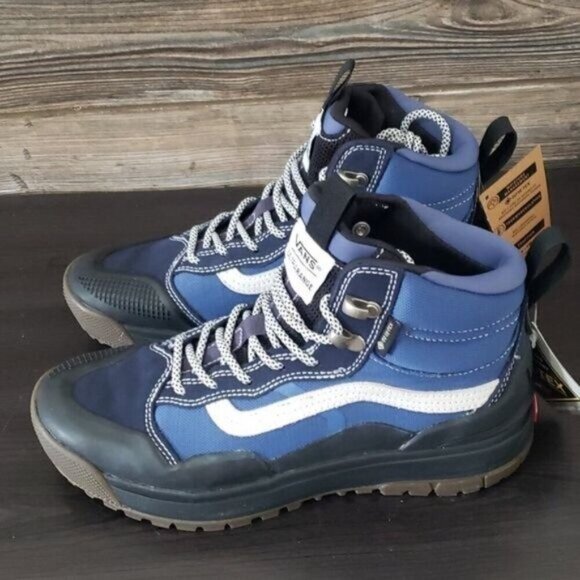 New Vans Ultrarange Exo HI Gortex Waterproof Navy Blue Black Ankle Boots Shoes - Picture 7 of 13